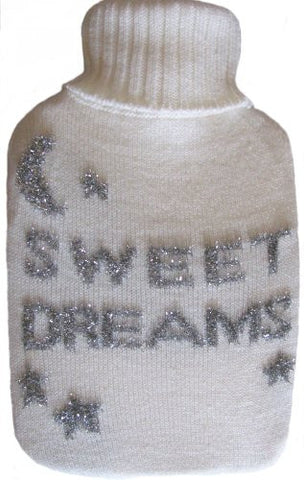 Warm Tradition Sweet Dreams Knit Covered Hot Water Bottle - Bottle made in Germany