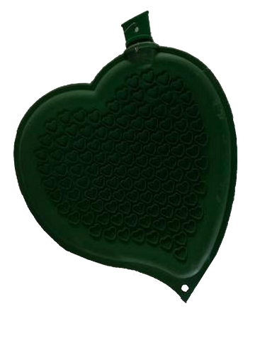Sänger Heart-shaped Hot Water Bottle-GREEN-made in Germany