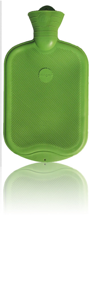 Sänger Rubber Hot Water Bottle - Made in Germany - 2 Litres (Green)