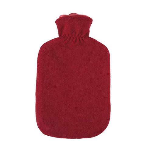 Dark Red Sanger 2.0 Liter Hot Water Bottle (Fleece Cover)