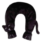 Sanger Neck hot water bottle with cat cover, black