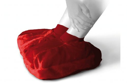 SANGER Foot Warmer Hot Water Bottle in Red - Made in Germany