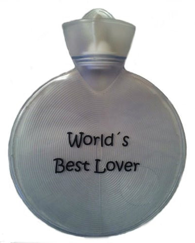 Warm Tradition World's Best Lover Transparent Hot Water Bottle - Made in Germany