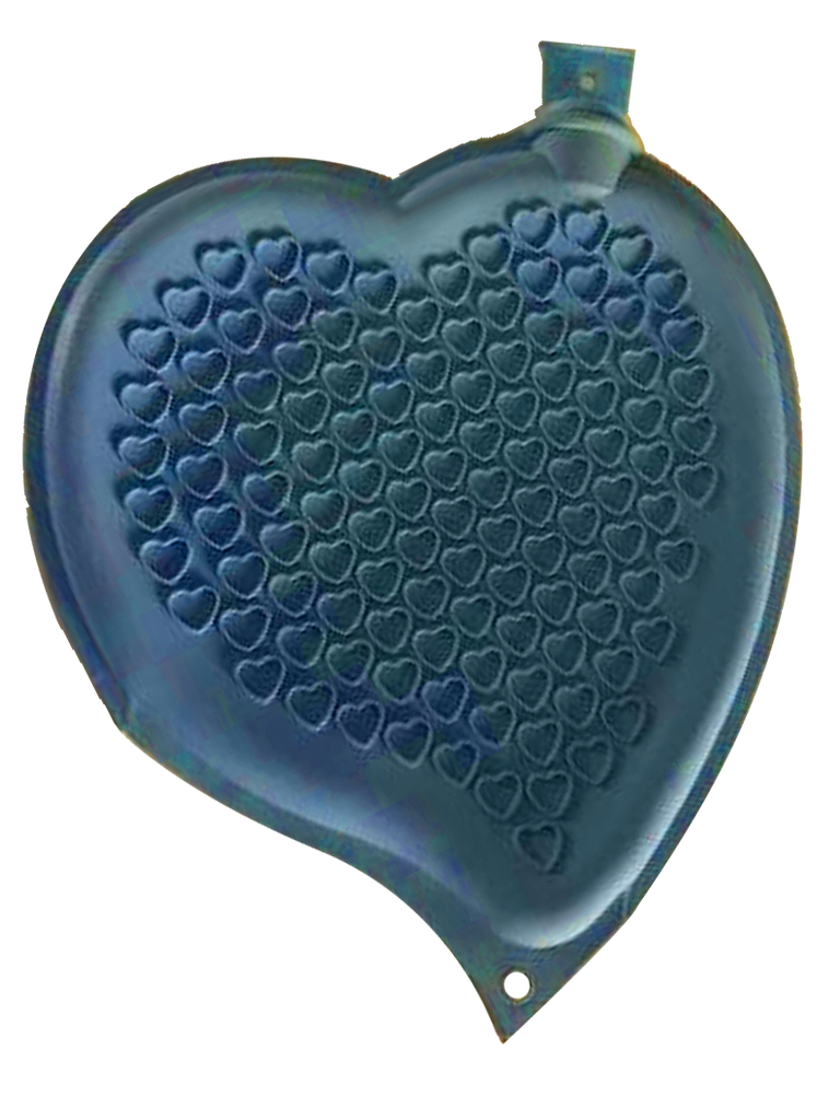 Sänger Heart-shaped Hot Water Bottle-LIGHT BLUE-made in Germany