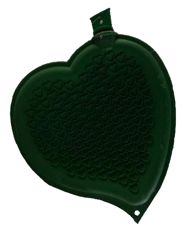 Sänger Heart-shaped Hot Water Bottle-GREEN-made in Germany