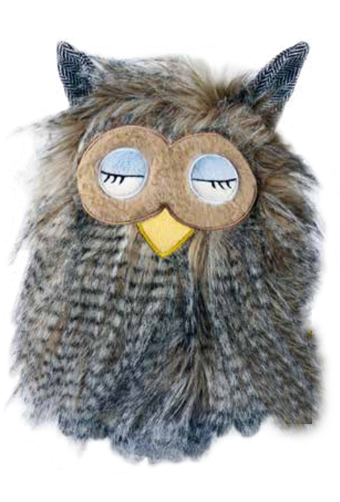 SANGER Owl Yellow beak Bob Hot Water Bottle - Made in Germany