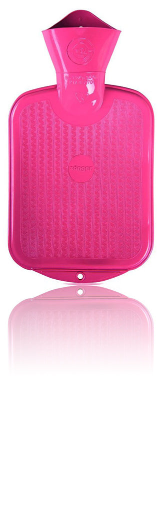Sänger Rubber Hot Water Bottle - Made in Germany - 2 Litres (Pink)